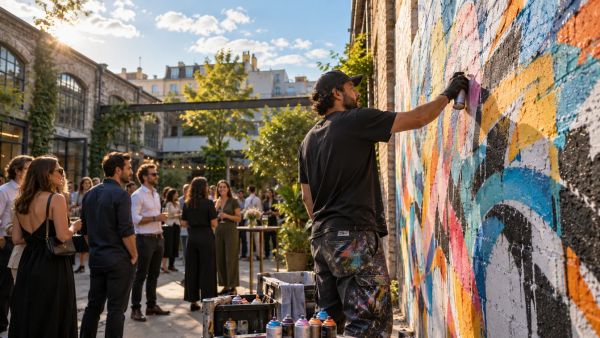 Transformez votre événement en œuvre d'art avec un graffeur